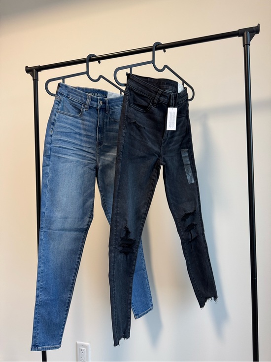 American Eagle Outfitters Denim - American Eagle Skinny Jeans Women Blue/Black 2  size 26 NEW